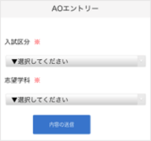  個人情報登録 AOエントリー登録 手順2